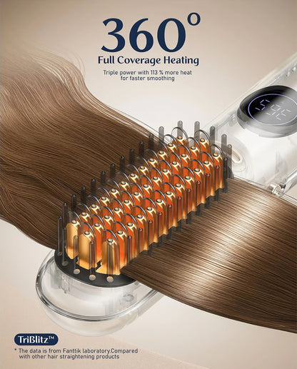 Bezprzewodowa Prostownica 2w1 z Wyświetlaczem LED i Technologią Anti-Frizz