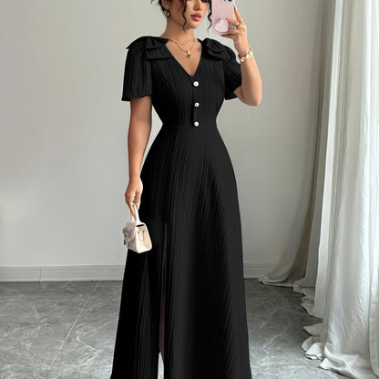 Elegant V-Neck Dress