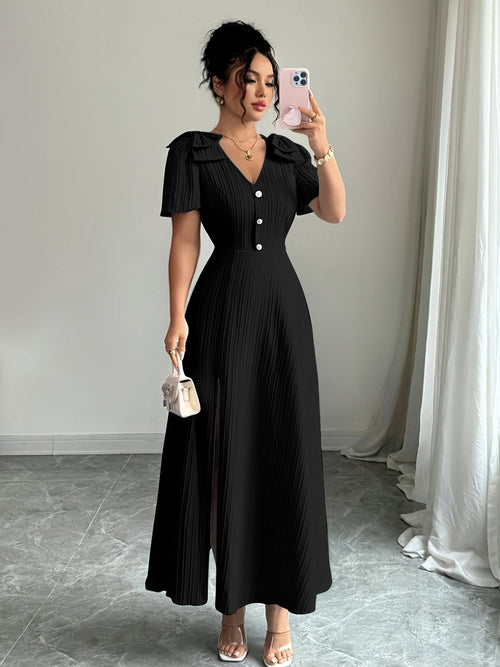 Elegant V-Neck Dress