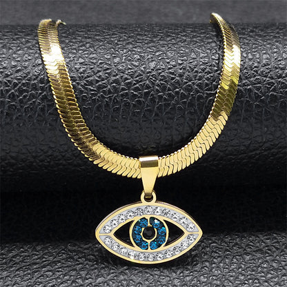 Blue Eye Necklace Turkish Alloy Necklace