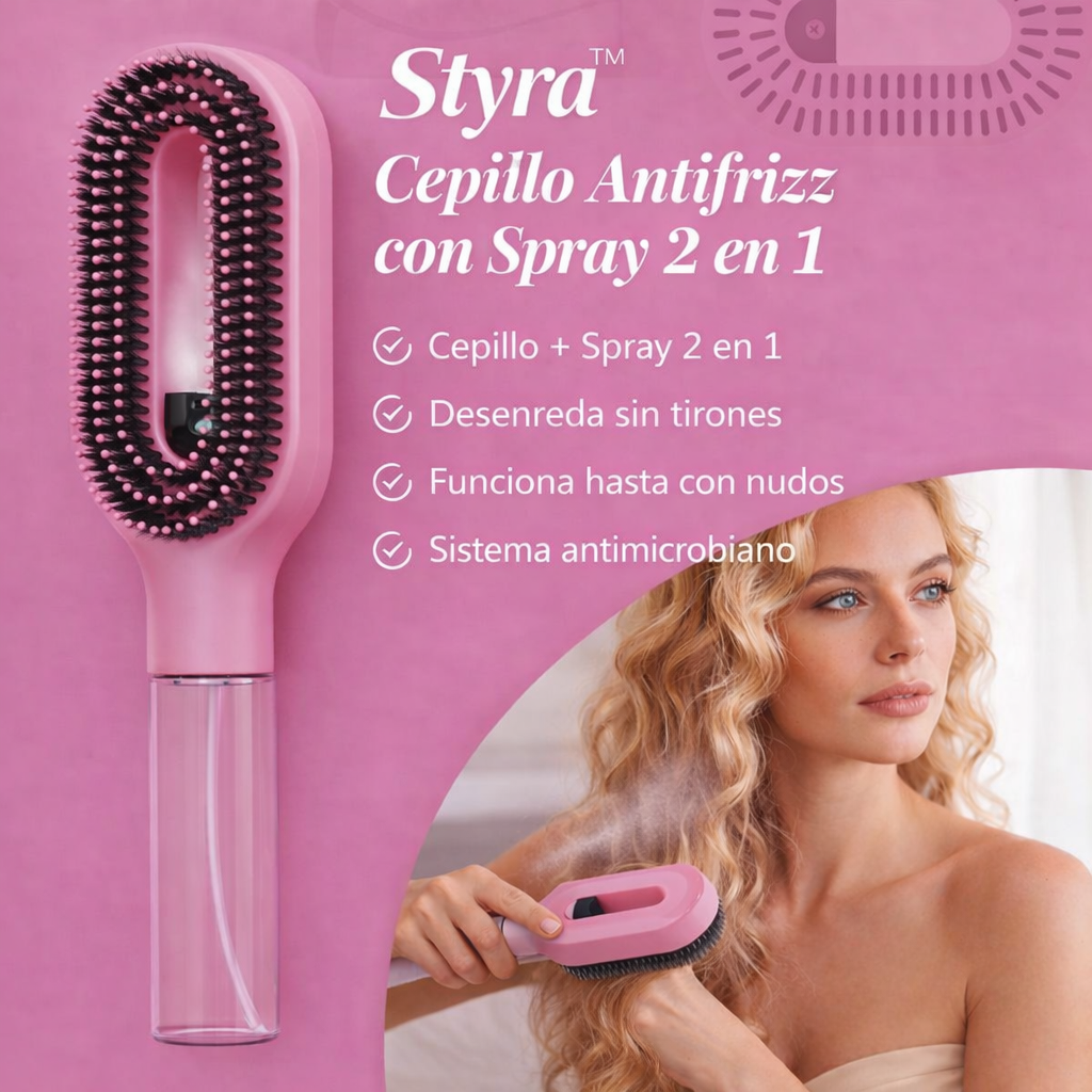 Cepillo Styra™ 2 en 1 Cabello liso e hidratado en menos de 5 minutos