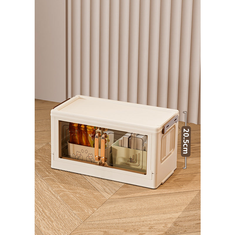 Foldable Storage Box with Lid, 1-5 layers Holders with Wheels for Kitchen Bedroom Bathroom warehouse Kitchen Home Storage Stackable Organizer