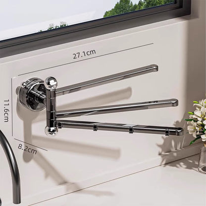 180° Rotating Suction Cup Towel Rack 