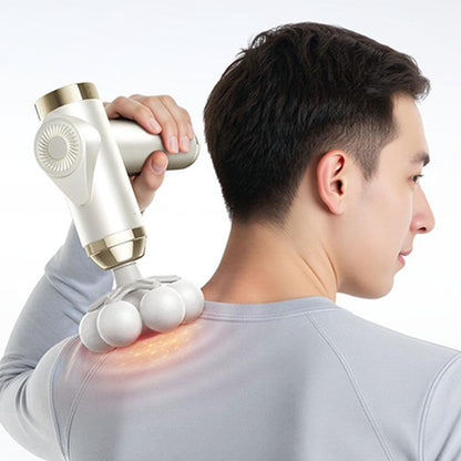 💆‍♂️ 50% OFF NOW! 🔥 Smart Deep Tissue Massage Gun - Multi-Head & Quiet, Perfect for Muscle Recovery and Relaxation ✨
