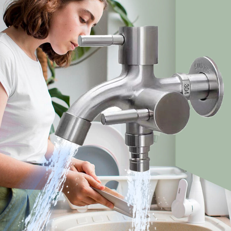 Bathroom Dual Outlet Faucet for Laundry Machine