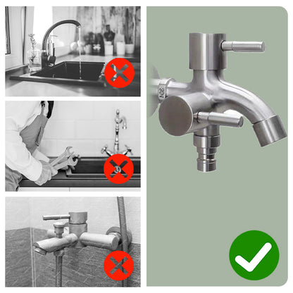 Bathroom Dual Outlet Faucet for Laundry Machine