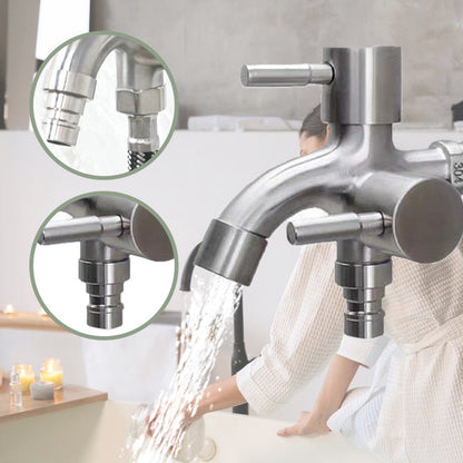 Bathroom Dual Outlet Faucet for Laundry Machine