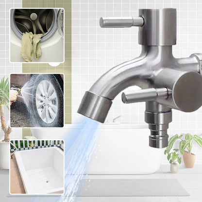 Bathroom Dual Outlet Faucet for Laundry Machine