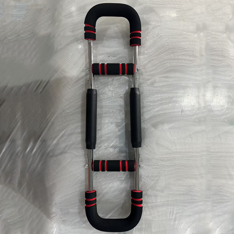 Adjustable weight bar for arm trainers, arm and torso strength training equipment, portable training device for home gyms and fitness