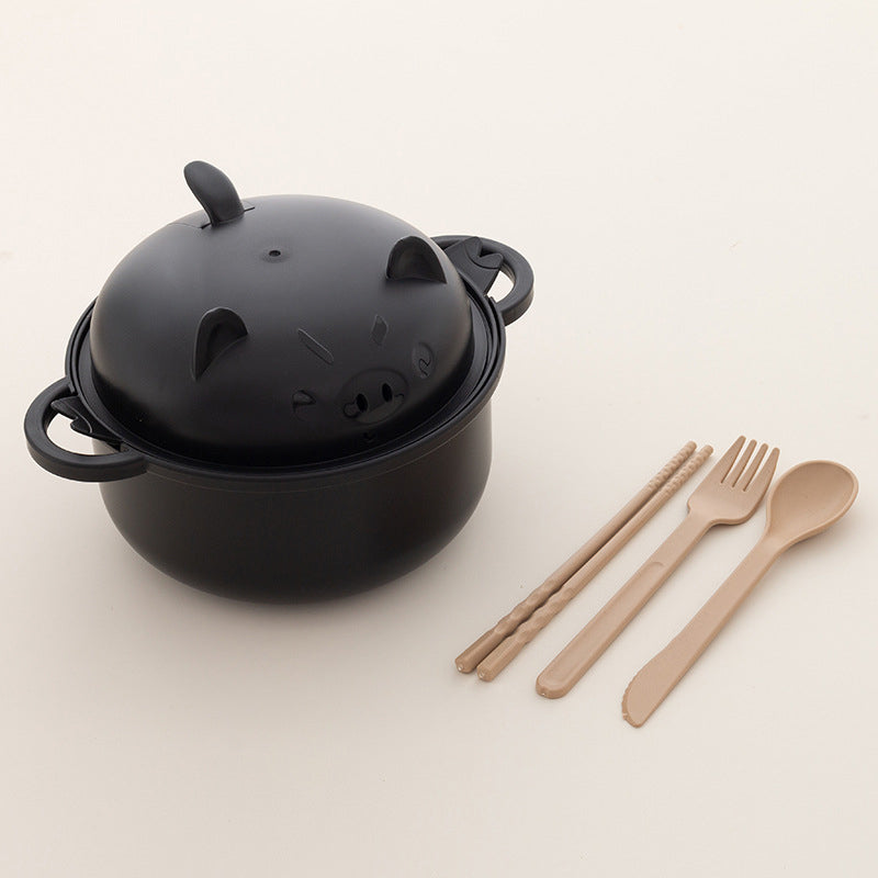 1300ml Instant Noodle Bowl Set with Lid & Cutlery