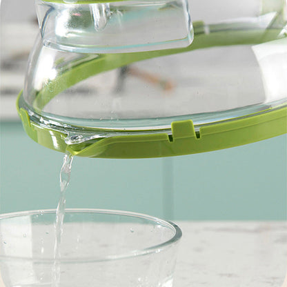 Clear Microwave Splatter Cover with Water Steamer and Handle